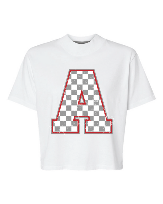 Checkered A Crop- Adult